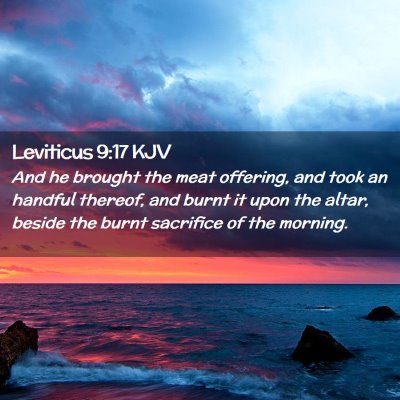 Leviticus 9:17 KJV Free Bible Images