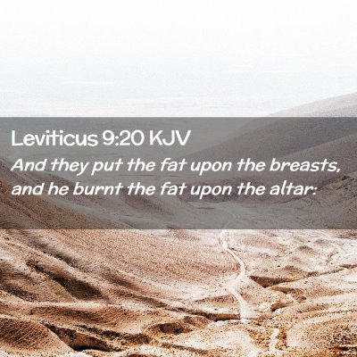 Leviticus 9:20 KJV Free Bible Images