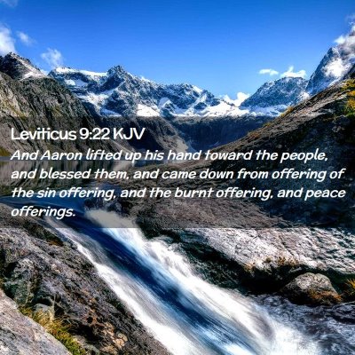 Leviticus 9:22 KJV Free Bible Images