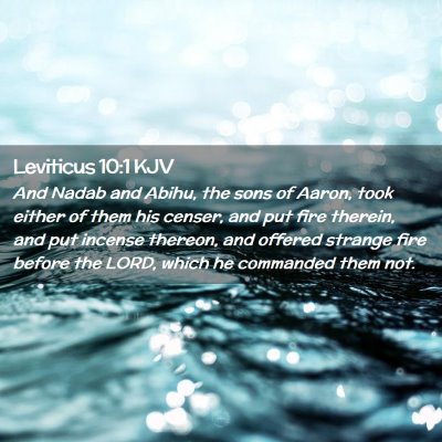 Leviticus 10:1 KJV Free Bible Images