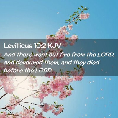 Leviticus 10:2 KJV Free Bible Images