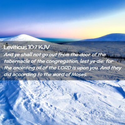 Leviticus 10:7 KJV Free Bible Images