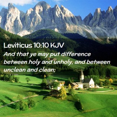 Leviticus 10:10 KJV Free Bible Images