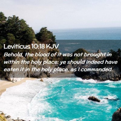 Leviticus 10:18 KJV Free Bible Images