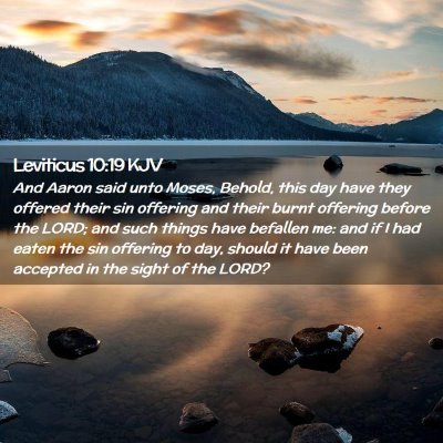 Leviticus 10:19 KJV Free Bible Images