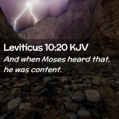 Leviticus 10:20 KJV Free Bible Images