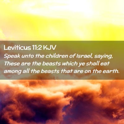 Leviticus 11:2 KJV Free Bible Images