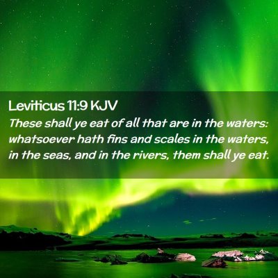 Leviticus 11:9 KJV Free Bible Images