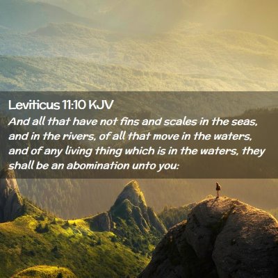 Leviticus 11:10 KJV Free Bible Images