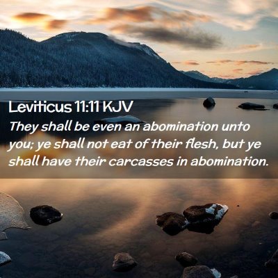 Leviticus 11:11 KJV Free Bible Images