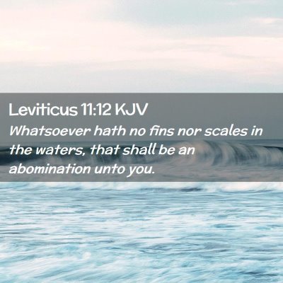 Leviticus 11:12 KJV Free Bible Images