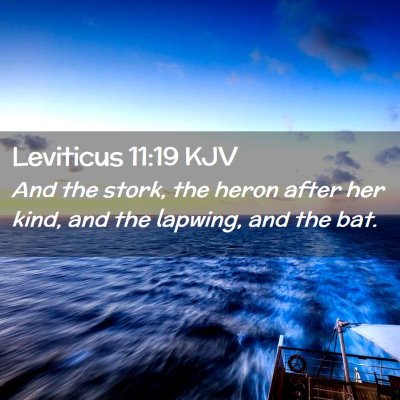 Leviticus 11:19 KJV Free Bible Images