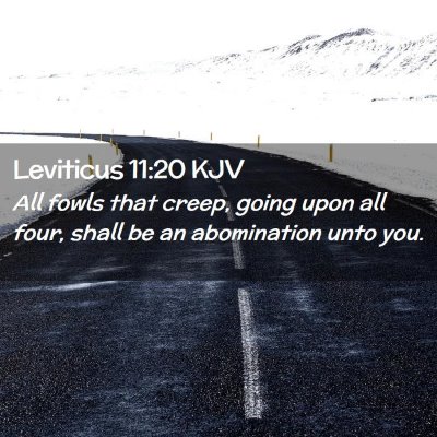 Leviticus 11:20 KJV Free Bible Images