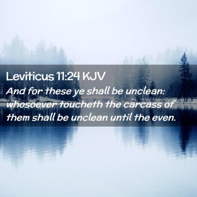 Leviticus 11:24 KJV Free Bible Images