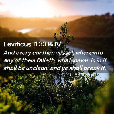 Leviticus 11:33 KJV Free Bible Images