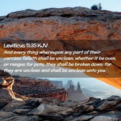 Leviticus 11:35 KJV Free Bible Images