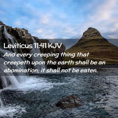 Leviticus 11:41 KJV Free Bible Images