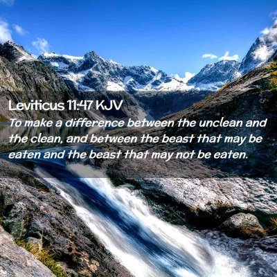 Leviticus 11:47 KJV Free Bible Images