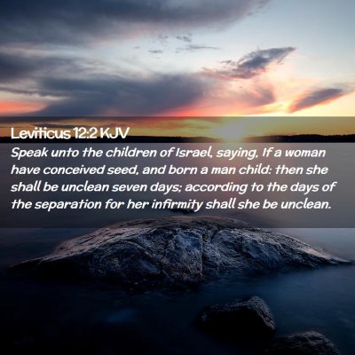 Leviticus 12:2 KJV Free Bible Images