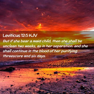 Leviticus 12:5 KJV Free Bible Images