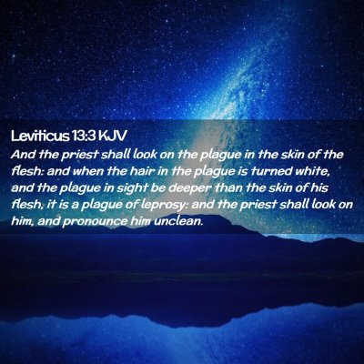 Leviticus 13:3 KJV Free Bible Images