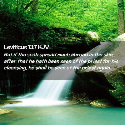 Leviticus 13:7 KJV Free Bible Images