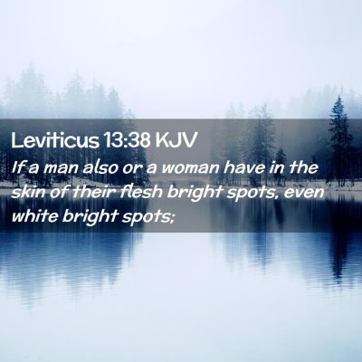 Leviticus 13:38 KJV Free Bible Images