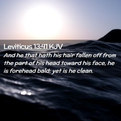 Leviticus 13:41 KJV Free Bible Images