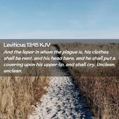 Leviticus 13:45 KJV Free Bible Images