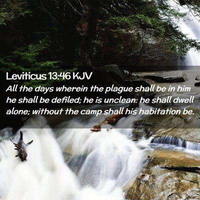 Leviticus 13:46 KJV Free Bible Images