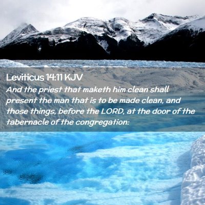 Leviticus 14:11 KJV Free Bible Images