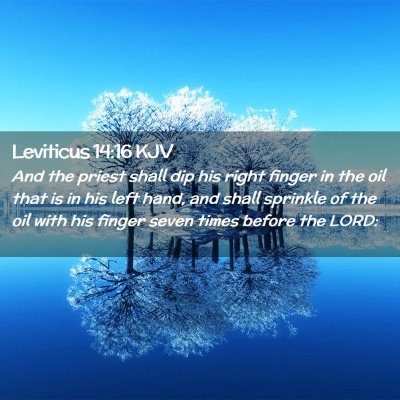 Leviticus 14:16 KJV Free Bible Images