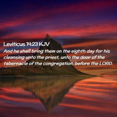 Leviticus 14:23 KJV Free Bible Images