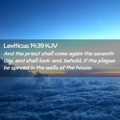 Leviticus 14:39 KJV Free Bible Images