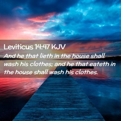 Leviticus 14:47 KJV Free Bible Images