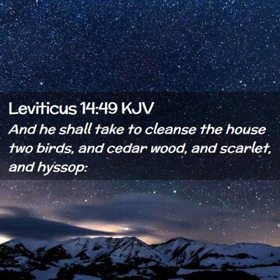 Leviticus 14:49 KJV Free Bible Images