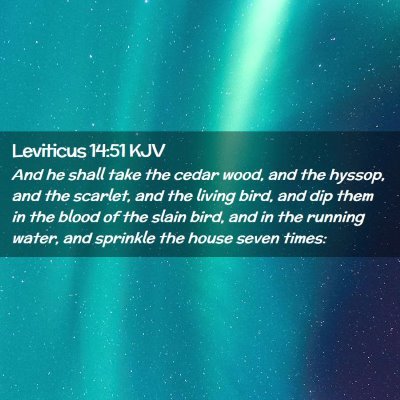 Leviticus 14:51 KJV Free Bible Images