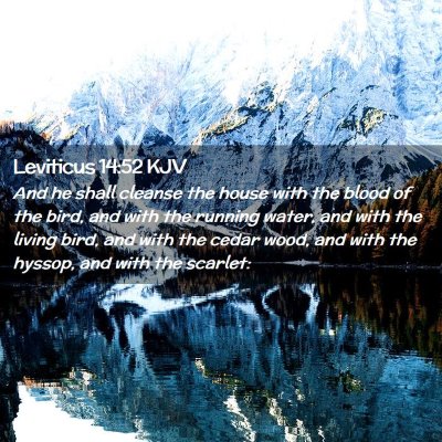 Leviticus 14:52 KJV Free Bible Images