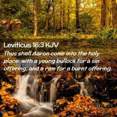 Leviticus 16:3 KJV Free Bible Images