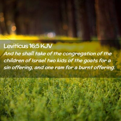 Leviticus 16:5 KJV Free Bible Images