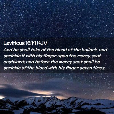 Leviticus 16:14 KJV Free Bible Images