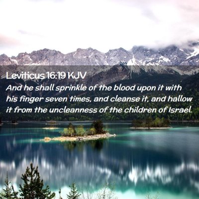 Leviticus 16:19 KJV Free Bible Images