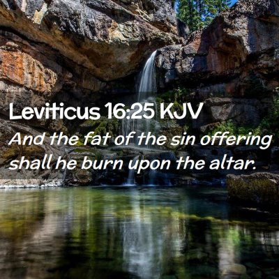 Leviticus 16:25 KJV Free Bible Images