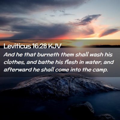 Leviticus 16:28 KJV Free Bible Images