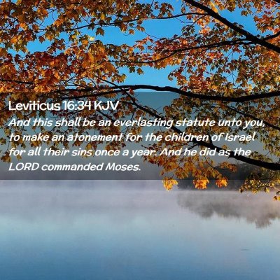 Leviticus 16:34 KJV Free Bible Images