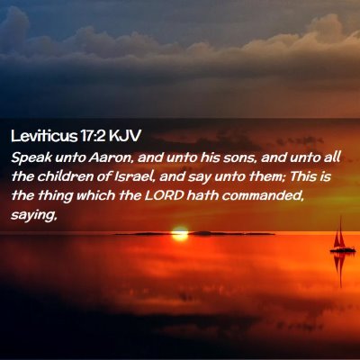 Leviticus 17:2 KJV Free Bible Images