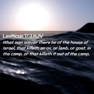 Leviticus 17:3 KJV Free Bible Images