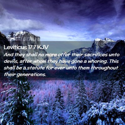 Leviticus 17:7 KJV Free Bible Images