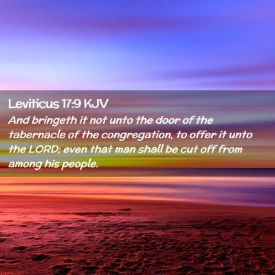 Leviticus 17:9 KJV Free Bible Images