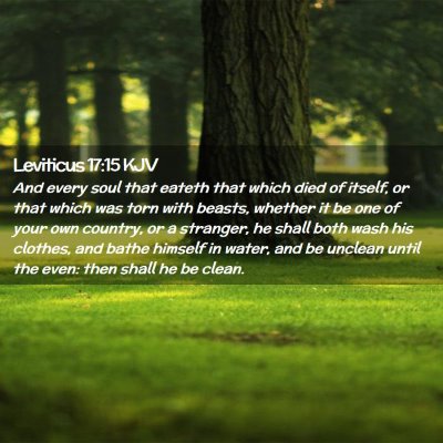 Leviticus 17:15 KJV Free Bible Images